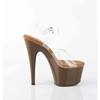Pleaser - ADORE708 Sandale à bride à la cheville - Transparent/Marron Product image